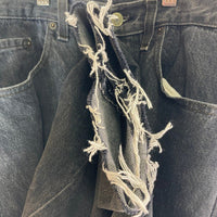 80's Levi's リーバイス 501 ブラックデニムパンツ 先染め USA製 裾カットオフ Size32 瑞穂店