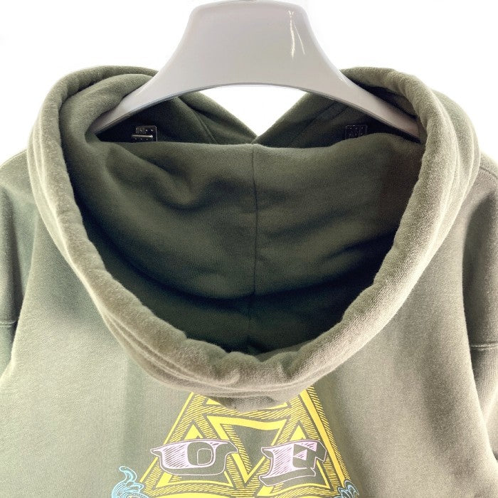 HUF ハフ PF00570 23SS PAID IN FULL PULLOVER HOODIE プルオーバー パーカー オリーブ sizeM 瑞穂店