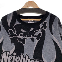 A BATHING APE アベイシングエイプ NEIGHBORHOOD ネイバーフッド RELAXED FIT KNIT ニットセーター ブラック Size XL 福生店