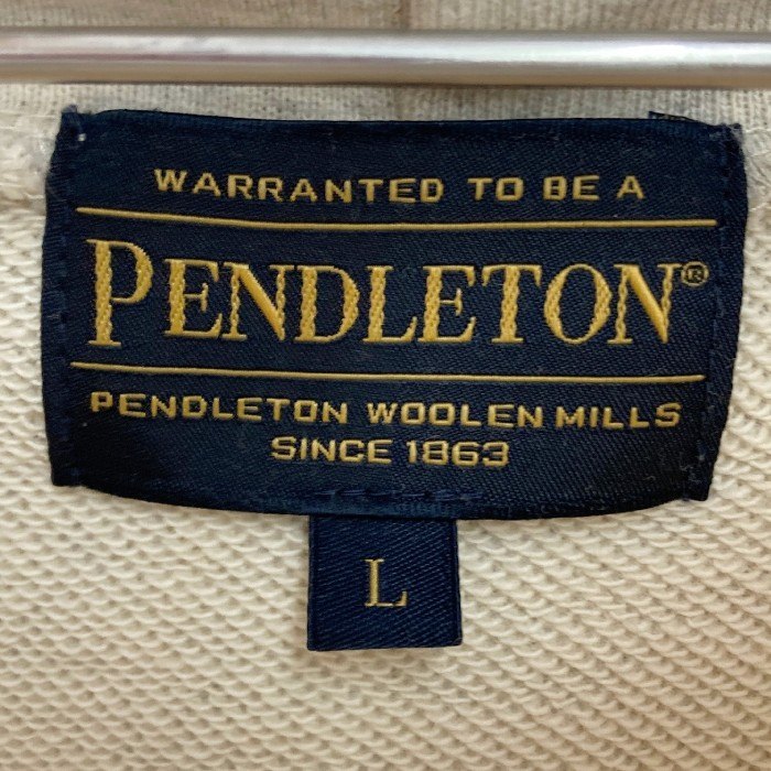 PENDLETON ペンドルトン Raglan BackPrint Sweat Hoodie ラグラン バックプリント スウェット フーディ 3475-3007 オートミール sizeL 瑞穂店