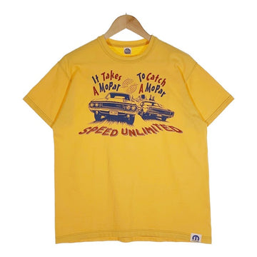 TOYS McCOY トイズマッコイ MOPAR SPEED UNLIMITED プリント Tシャツ イエロー Size L 福生店