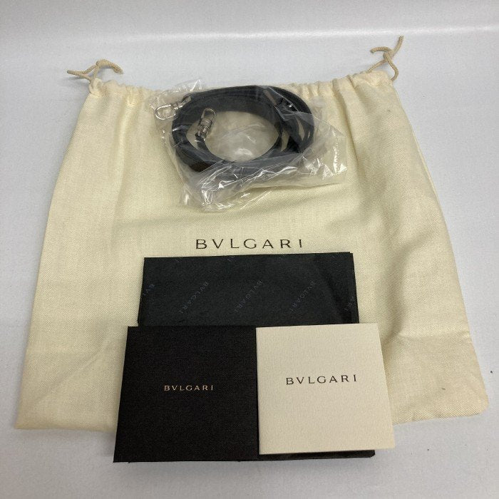 BVLGARI ブルガリ ケリー型 2WAYショルダー ハンドバッグ レザー ブラック 瑞穂店