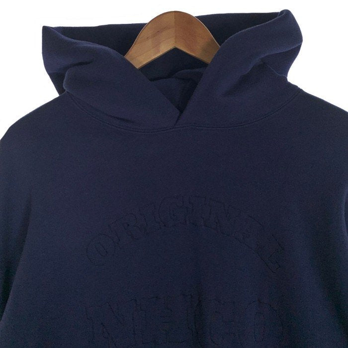 NEIGHBORHOOD ネイバーフッド 22AW CLASSIC-S HOODED LS . CO ロゴ刺繡 プルオーバースウェットパーカー ネイビー 222FPNH-CSM02 Size M 福生店