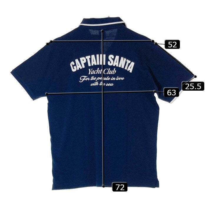 CAPTAIN SANTA キャプテンサンタ ポロシャツ ネイビー sizeXL 瑞穂店