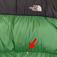 THE NORTH FACE ノースフェイス NUPTSE JACKET ヌプシ ダウンジャケット 700Fill グリーン ブラック 並行品 Size XL 福生店