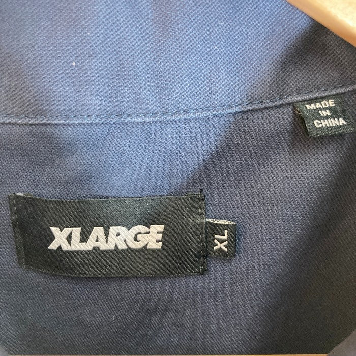 X-LARGE エクストララージ S/S OG WORK SHIRT 半袖 ワークシャツ ネイビー sizeXL 瑞穂店