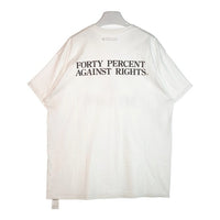 FORTY PERCENT AGAINST RIGHTS フォーティーパーセントアゲインストライツ MY LIFE  TEE Tシャツ ホワイト sizeXL 瑞穂店