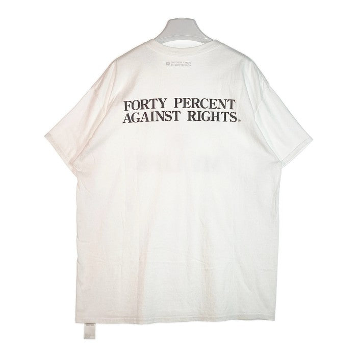 FORTY PERCENT AGAINST RIGHTS フォーティーパーセントアゲインストライツ MY LIFE  TEE Tシャツ ホワイト sizeXL 瑞穂店