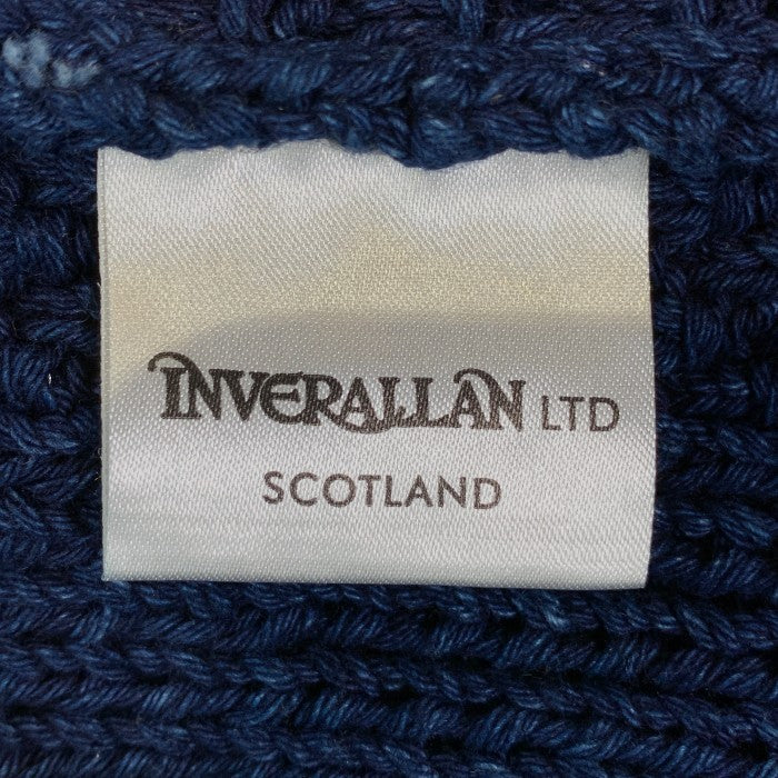 INVERALLAN インバーアラン 1A ケーブルニット クルーネックセーター インディゴ Size 36 相当 福生店
