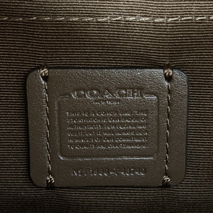 COACH コーチ ウェストポーチ ベルトバッグ シグネチャー柄 F48740 PVC×レザー ベージュ×ブラウン系 瑞穂店