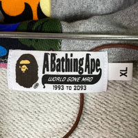 A BATHING APE アベイシングエイプ 001ZPJ201011M シャークパーカー グレー sizeXL 瑞穂店