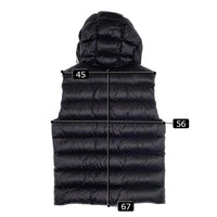 MONCLER モンクレール MONTREUIL GILET フード ジップアップベスト ブラック 21年 Size 4 福生店