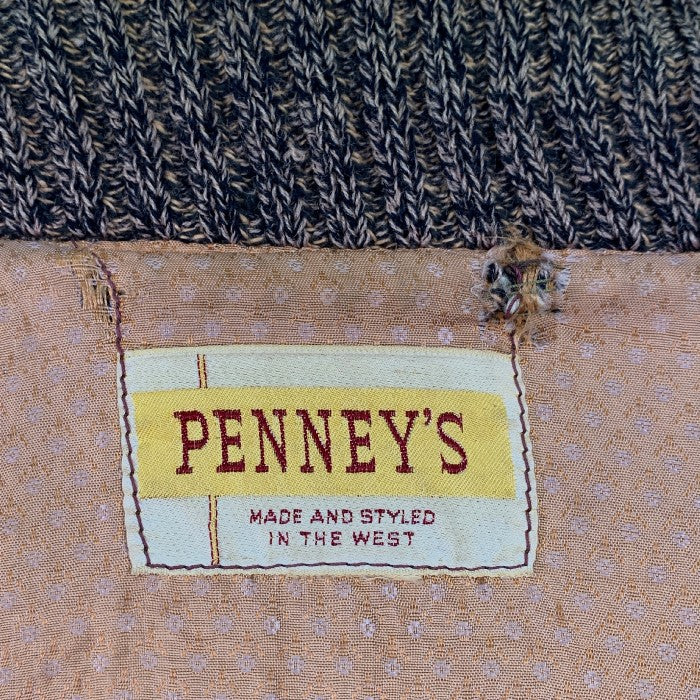 50's PENNEY’S ぺニーズ ショールカラー ファラオコート ウール ブラウン Size M相当 福生店