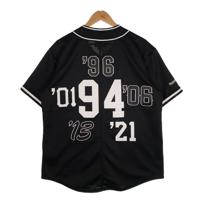 SUPREME シュプリーム 21AW Mitchell＆Ness Patchwork Baseball Jersey パッチワーク ベースボールジャージ シャツ ブラック Size S 福生店