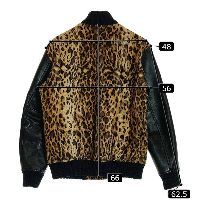 BEDWIN & THE HEARTBREAKERS ベドウィンアンドザハートブレイカーズ LEOPARD AWARD JKT スタジャン ブラウン × ブラックsize2 瑞穂店