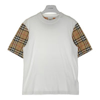 BURBERRY バーバリー ヴィンテージチェック 袖切り替え Tシャツ ホワイト sizeXS 瑞穂店