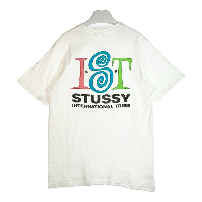 STUSSY ステューシー 両面プリント IST ロゴプリント Ｔシャツ ホワイト sizeM 瑞穂店