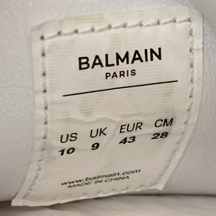 ★バルマン レザー スニーカー ホワイト size43