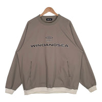 WIND AND SEA ウィンダンシー 23SS UMBRO アンブロ Pullover Crew Neck プルオーバークルーネック グレー  Size XL 福生店