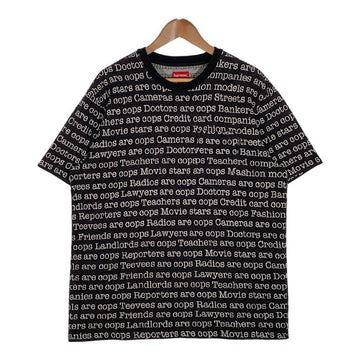 SUPREME シュプリーム 19SS Cops Jacquard Pocket Tee コップス ジャガード ポケットTシャツ ブラック Size L 福生店