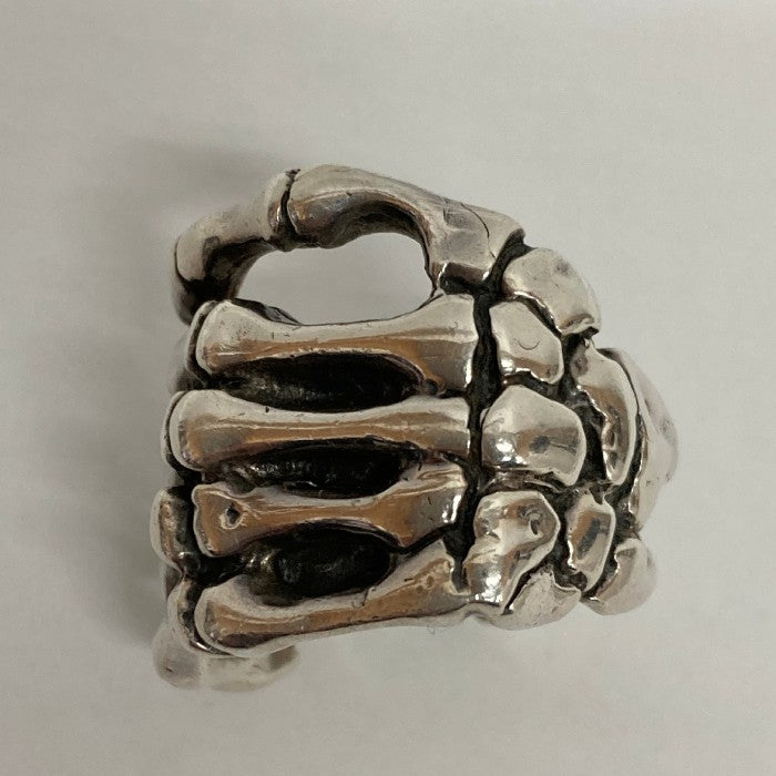 CRAZY PIG DESIGNS Bone Hand Ring クレイジーピッグ ボーンハンド リング スカル シルバー SV925 20.5号瑞穂店