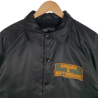 The Soft Machine ソフトマシーン SM ARKANSAS BOA COACH JACKET コーチジャケット ワッペン 内ボア ブラック Size S 福生店