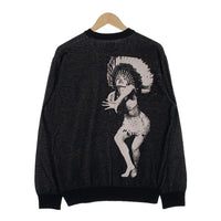 RATS ラッツ 23SS INDIAN JAQUARD LS KNIT インディアン ジャガード ロングスリーブ ニット ブラック Size L 福生店