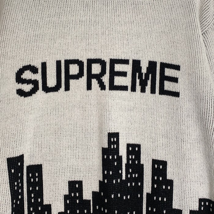 SUPREME シュプリーム 20SS New York Sweater ニューヨーク セーター アクリル ホワイト Size L 福生店