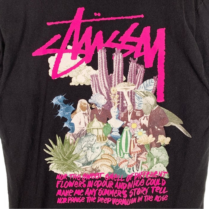 STUSSY ステューシー PSYCHEDELIC TEE サイケデリック Tシャツ ブラック Size L 福生店