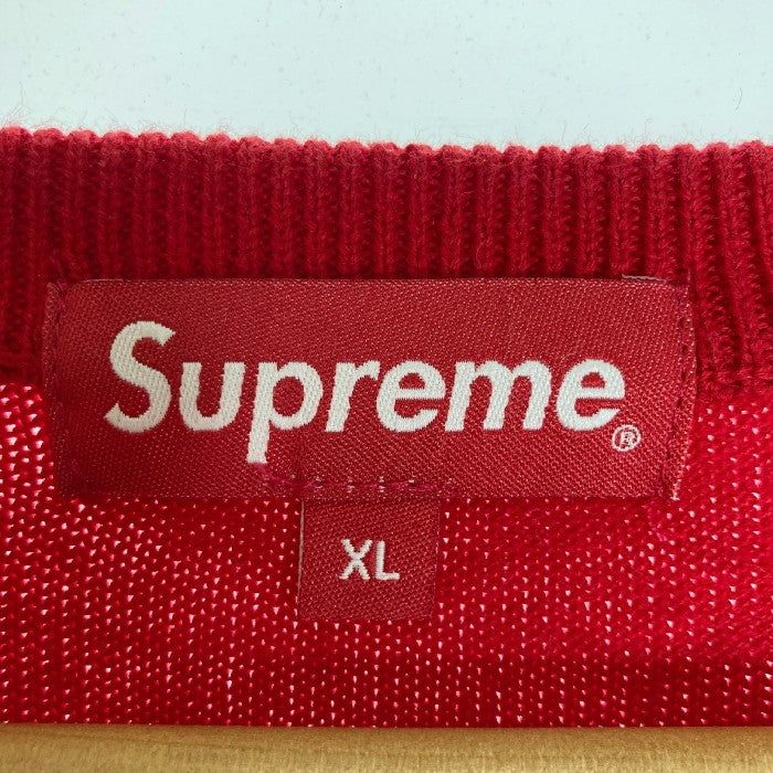 SUPREME シュプリーム 22SS 2-Tone Sweater ツートーンスウェッター ホワイト sizeXL 瑞穂店