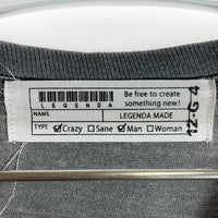 LEGENDA レジェンダ プーチン プリント Tシャツ グレー sizeM 瑞穂店