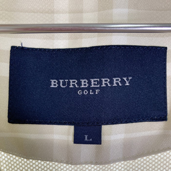 BURBERRY GOLF バーバリーゴルフ ジップアップベスト bfp77-020-04 ベージュ sizeL 瑞穂店