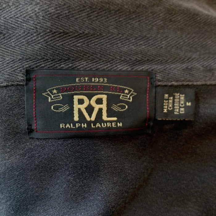 RRL ダブルアールエル ヘリンボーン ツイル オーバーシャツ ミリタリー 13スター ブラック Size M 福生店