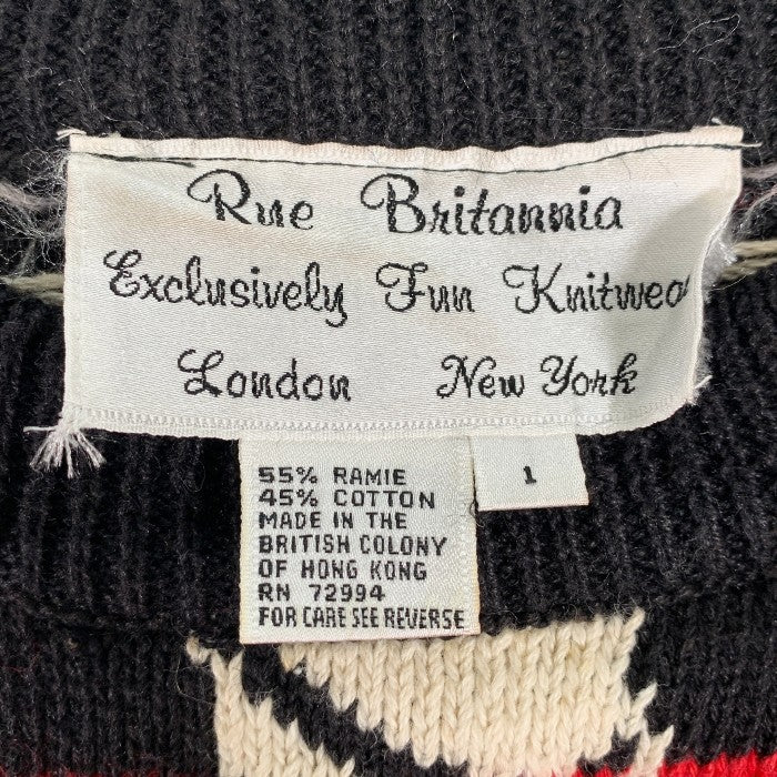 ユーロ古着 Rue Britannia Cotton Sweater リューブリタニア ラミー コットン クルーネックセーター Size 1 福生店