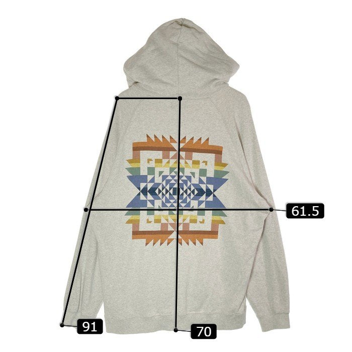 PENDLETON ペンドルトン Raglan BackPrint Sweat Hoodie ラグラン バックプリント スウェット フーディ 3475-3007 オートミール sizeL 瑞穂店