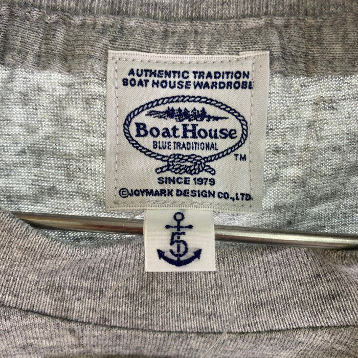 BOAT HOUSE ボートハウス ジョイマークデザイン ショーナンデューク カタカナプリント Tシャツ グレー size5 瑞穂店