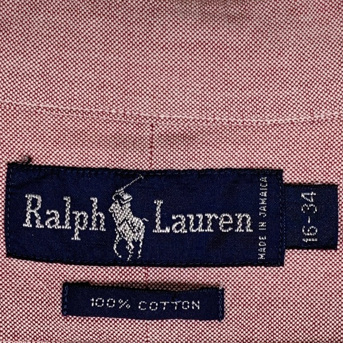 Ralph Lauren ラルフローレン ボタンダウンシャツ オックスフォード レッド Size 16-34 福生店