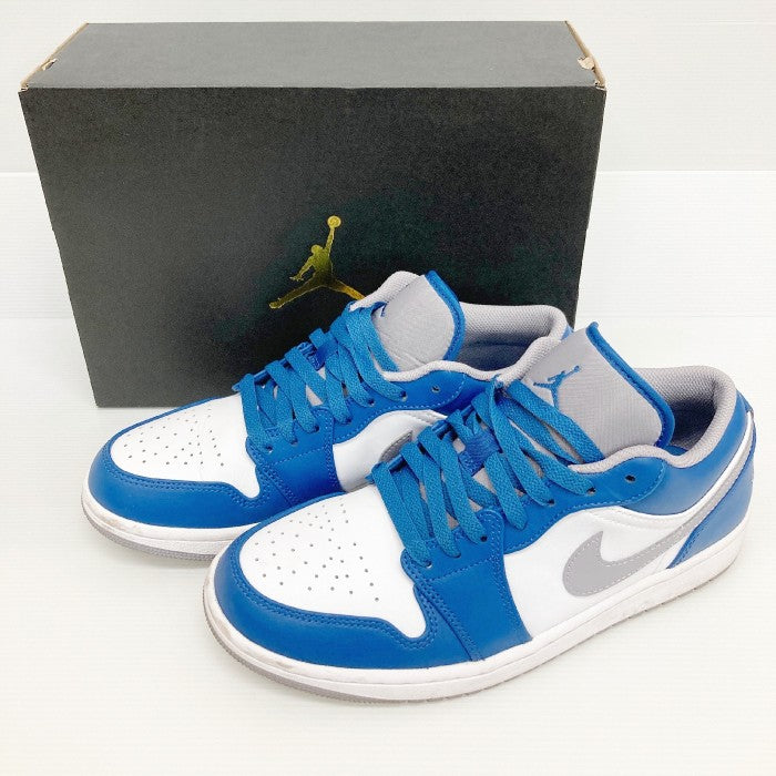 NIKE ナイキ AIR JORDAN 1 LOW エアジョーダン 1 ロー スニーカー 553558-412 ブルー size26cm 瑞穂店