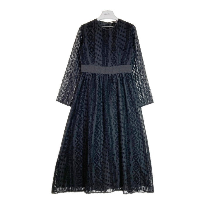 SLY スライ CUT DIA JACQUARD ワンピース ブラック size1 瑞穂店