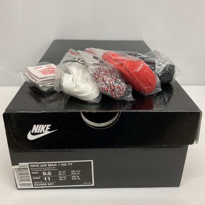 NIKE ナイキ  AIR MAX 1 OA YT エアマックス1 CI1505-001 ホワイトブラック size27.5cm 瑞穂店