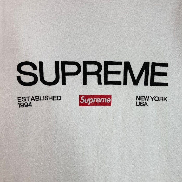 Supreme シュプリーム Est.1994 Tee Established 1994 Tシャツ BOX LOGO ボックスロゴ ホワイト sizeL 瑞穂店