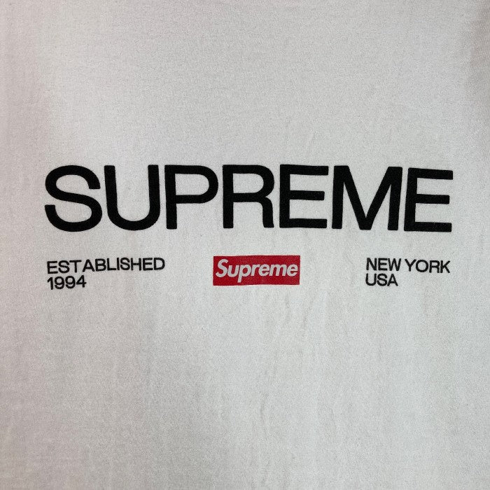 Supreme シュプリーム Est.1994 Tee Established 1994 Tシャツ BOX LOGO ボックスロゴ ホワイト  sizeL 瑞穂店