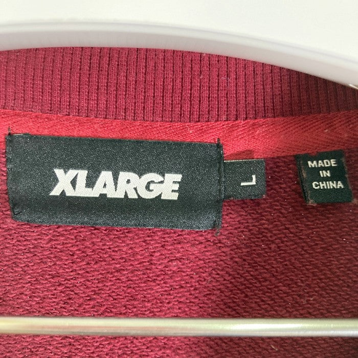 XLARGE エクストララージ SUNRISE CREWNECK SWEAT トレーナー スウェット バーガンディー sizeL 瑞穂店