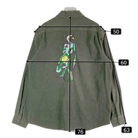 SUPREME シュプリーム 21AW Gonz Corduroy Work Shirt ゴンズ刺繍コーディロイワークシャツ カーキ sizeL 瑞穂店