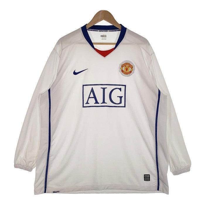 NIKE ナイキ マンチェスターユナイテッド プレミアリーグ ユニフォーム 2008 FALL アウェイ ホワイト Size XXL 福生店