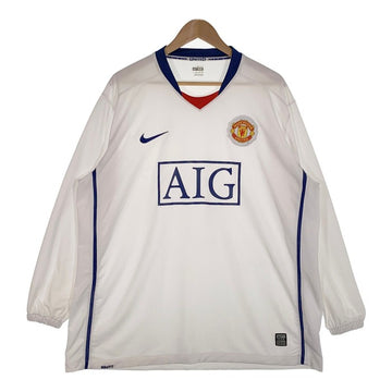 NIKE ナイキ マンチェスターユナイテッド プレミアリーグ ユニフォーム 2008 FALL アウェイ ホワイト Size XXL 福生店