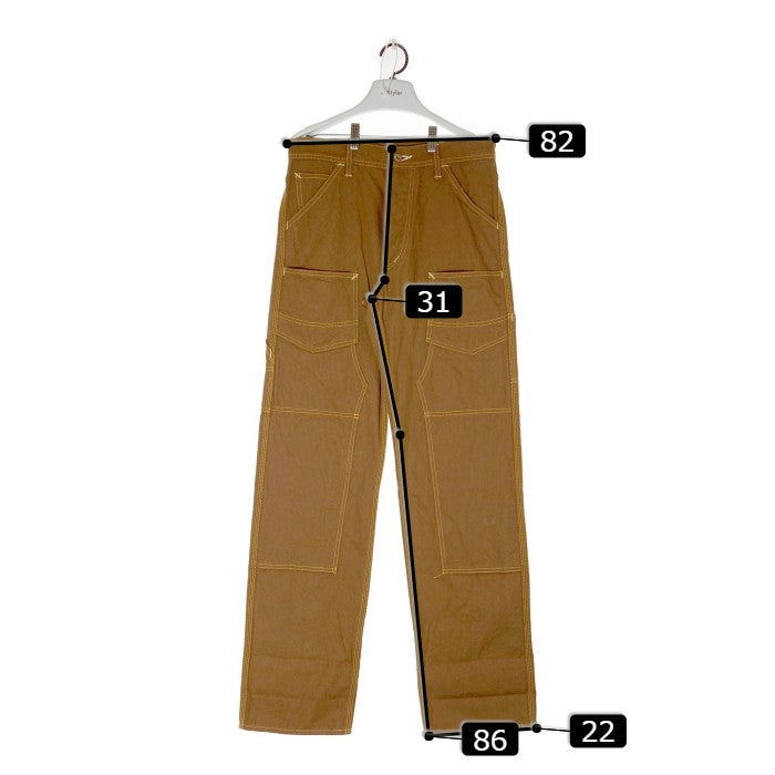 EightーG エイトジー DOUBLE KNEE DUCK WORK PANTS ダブルニーダックワークパンツ 8wkー08 ブラウン  sizeW32 瑞穂店