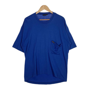 BALENCIAGA バレンシアガ 18SS オーバーサイズ ポケット Tシャツ バックプリント ブルー 508218 TYK67 Size XS 福生店