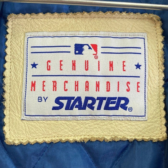 STARTER スターター 野茂英雄 Dodgers ドジャース 袖レザー ウール スタジャン ブルー sizeL 瑞穂店