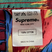 SUPREME シュプリーム 12SS Hawaiian Shirt ハワイアンシャツ レッド 半袖 コットン Size M 福生店